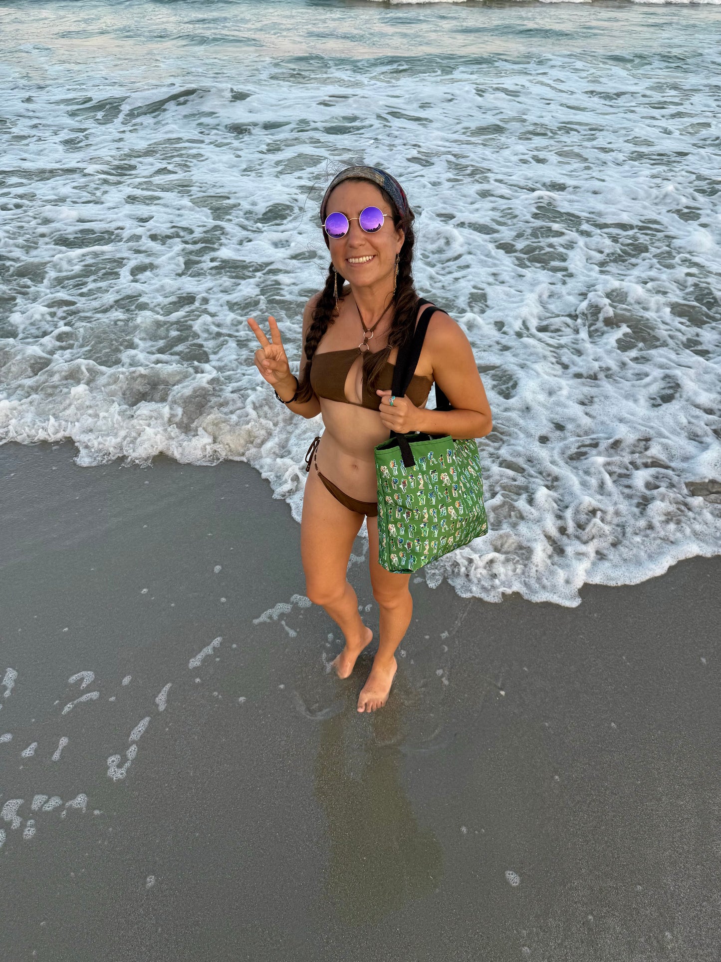 Backpacker Print Tote bag