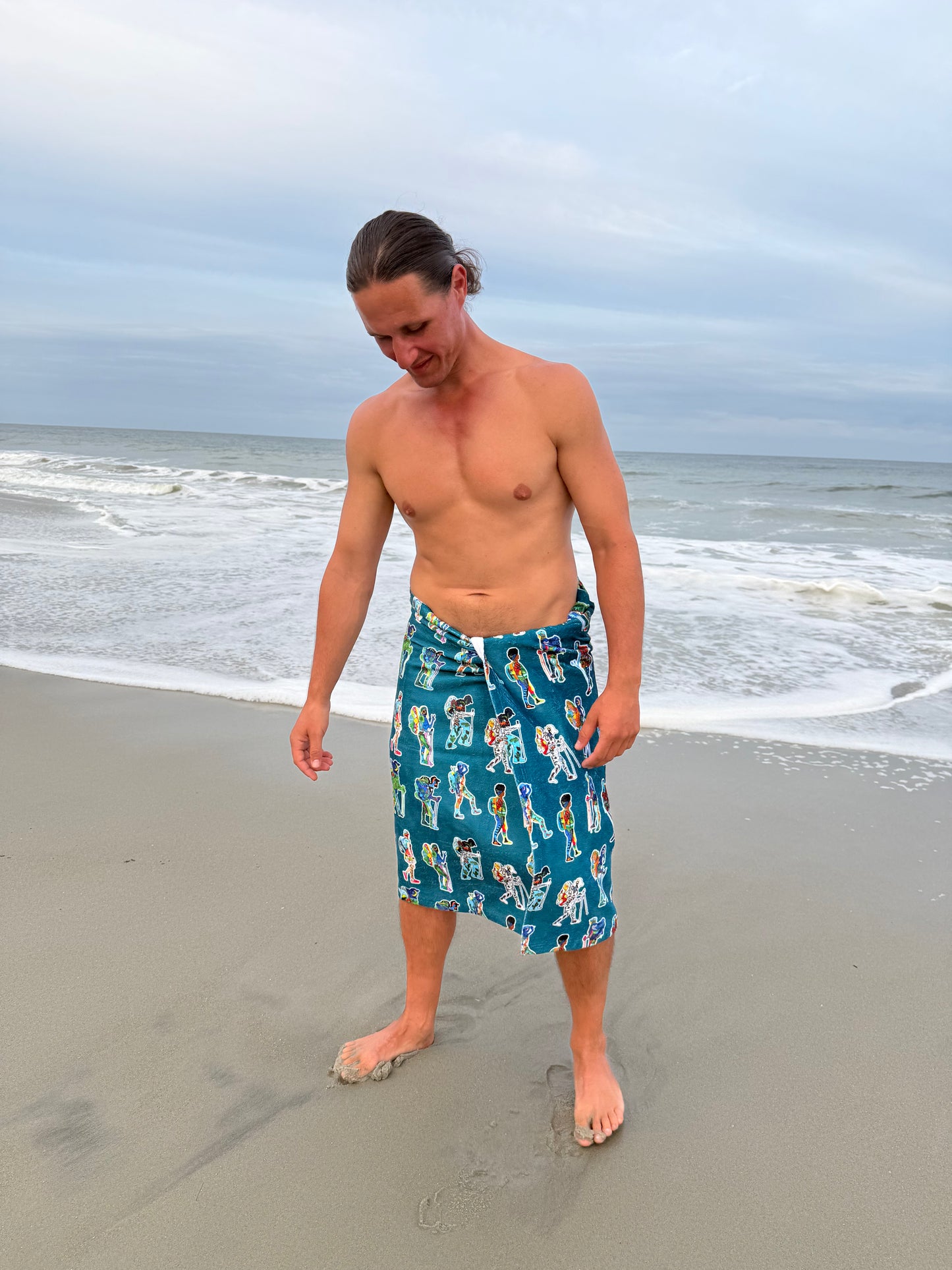 Backpacker Print Towel