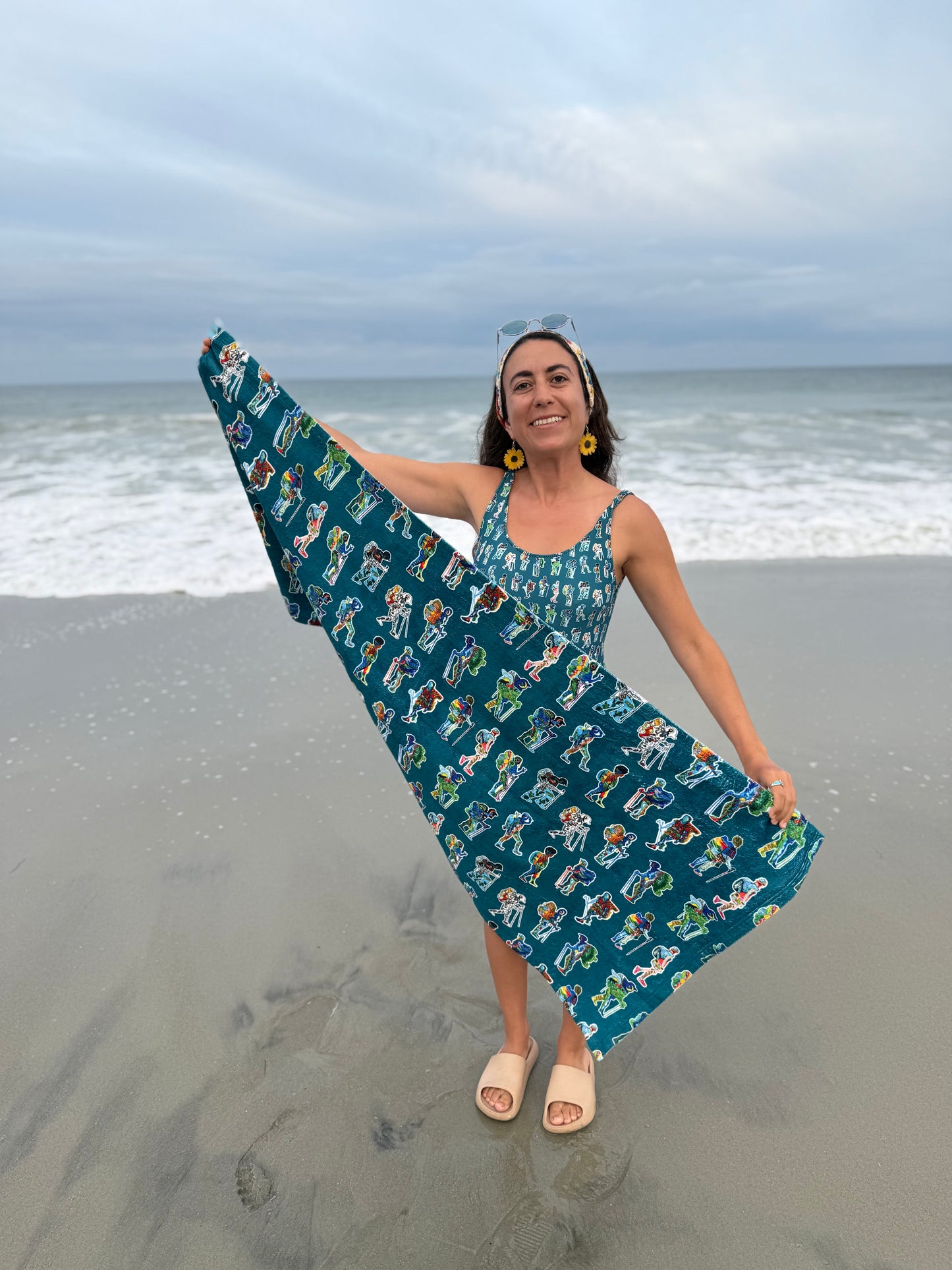 Backpacker Print Towel
