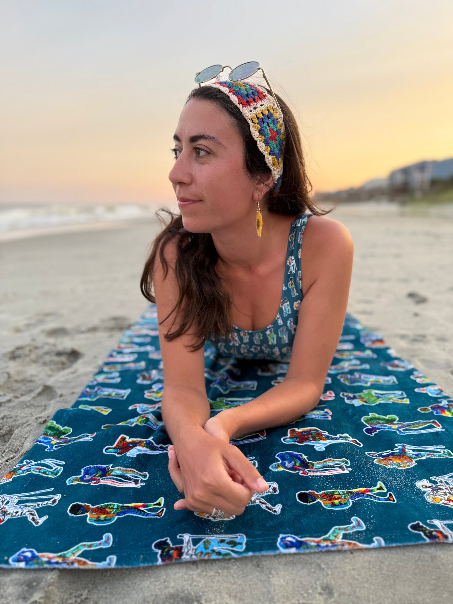 Backpacker Print Towel