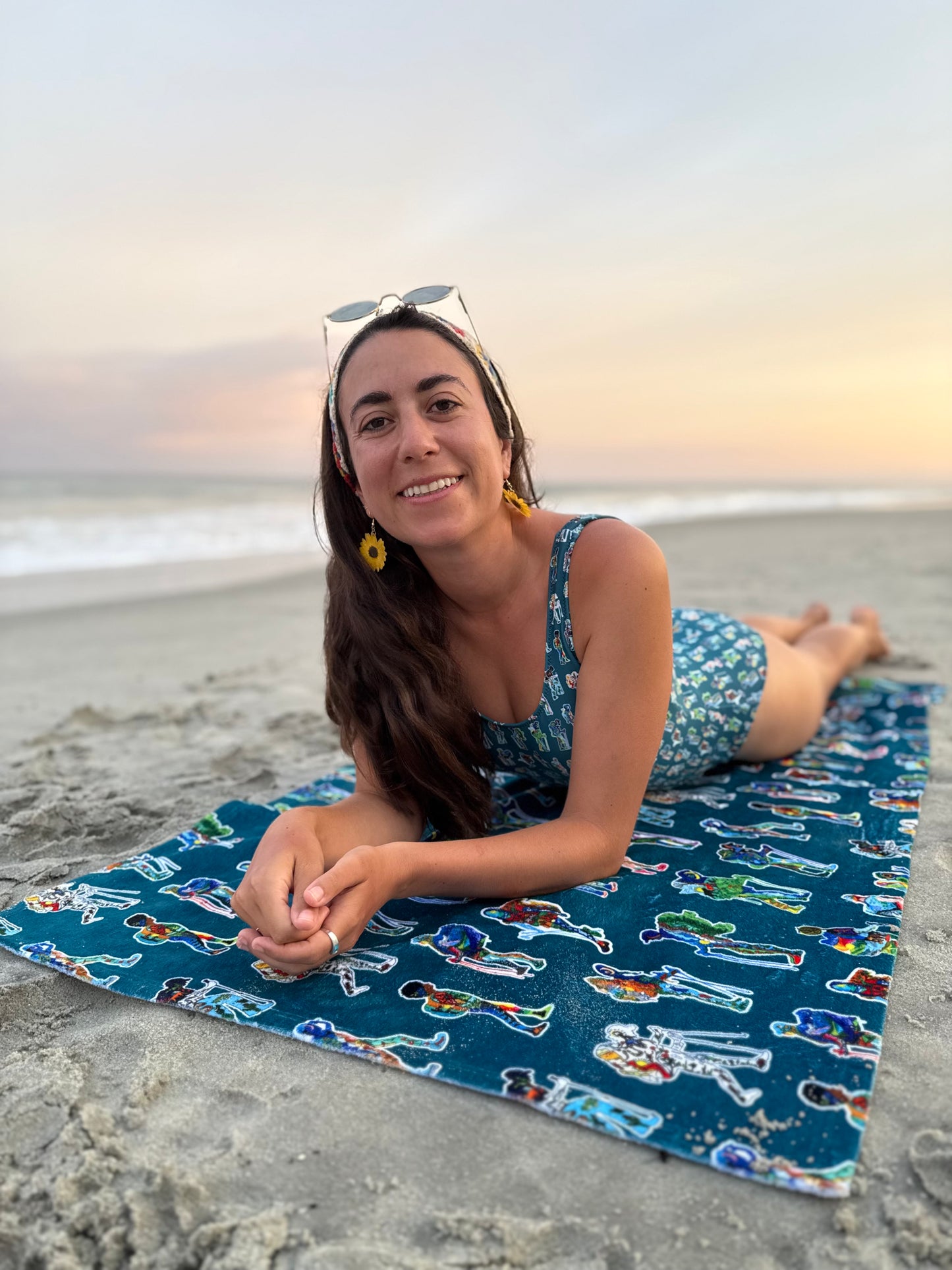 Backpacker Print Towel