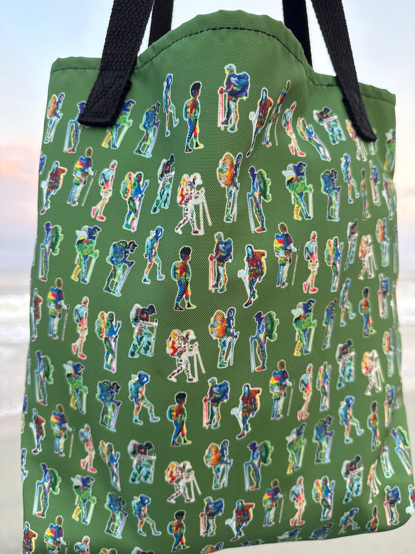 Backpacker Print Tote bag