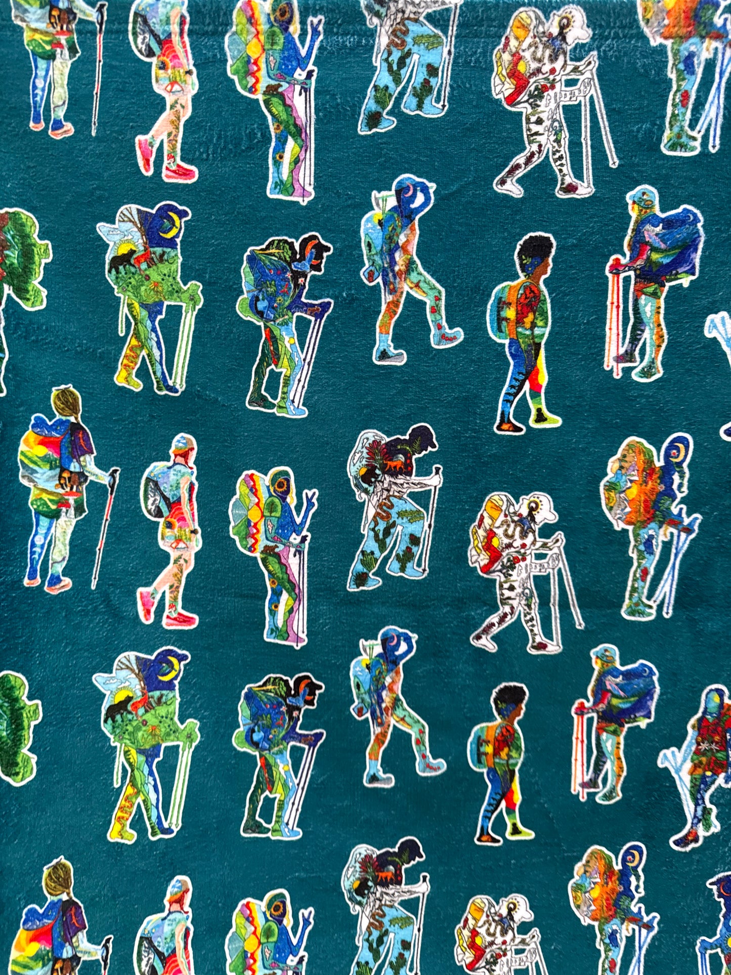 Backpacker Print Towel