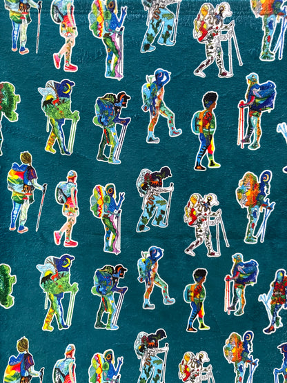 Backpacker Print Towel