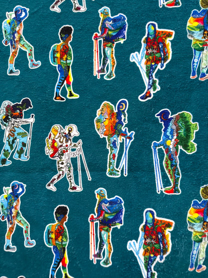 Backpacker Print Towel