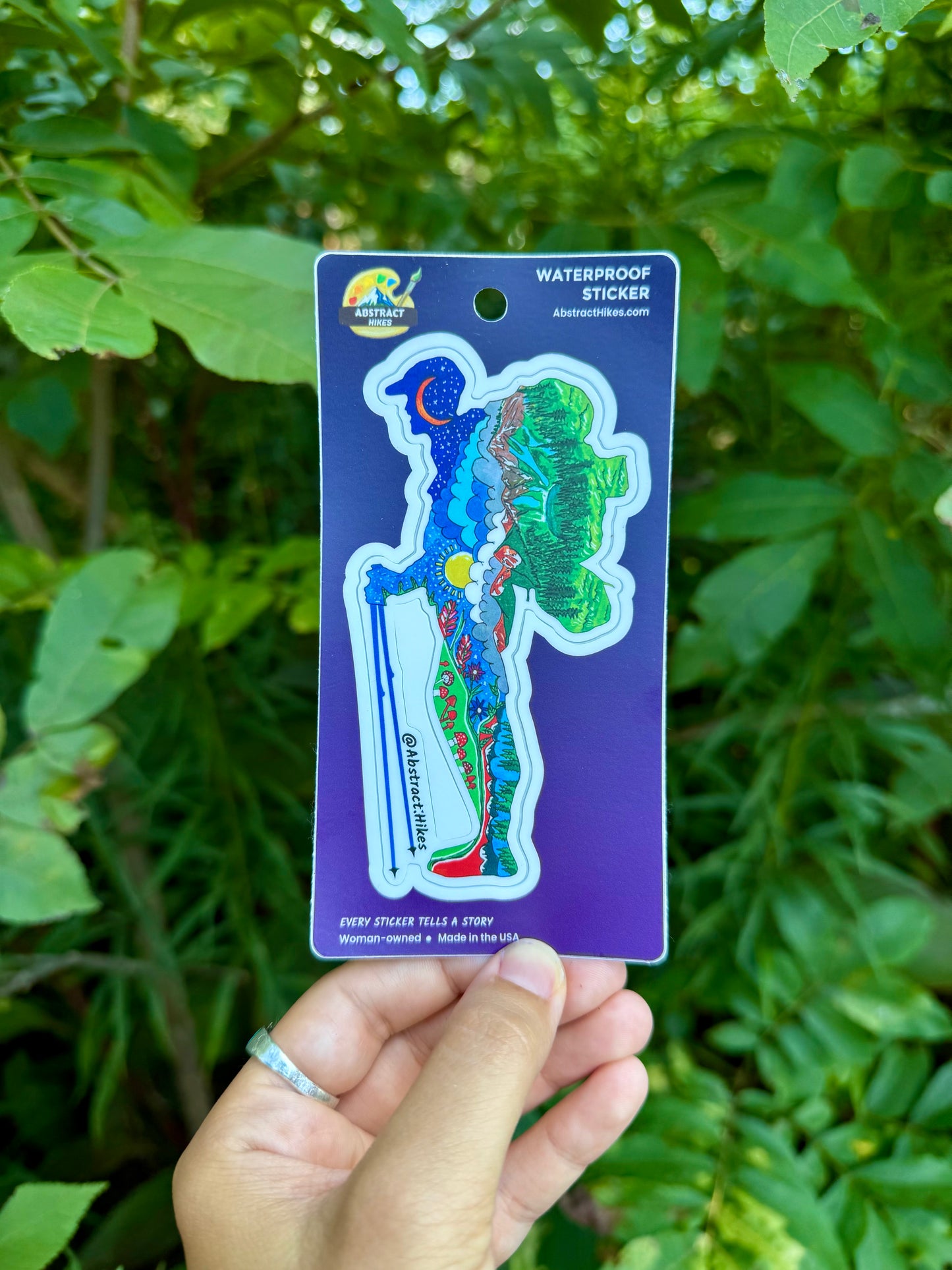Hiking Sticker: "Washington Hiker"