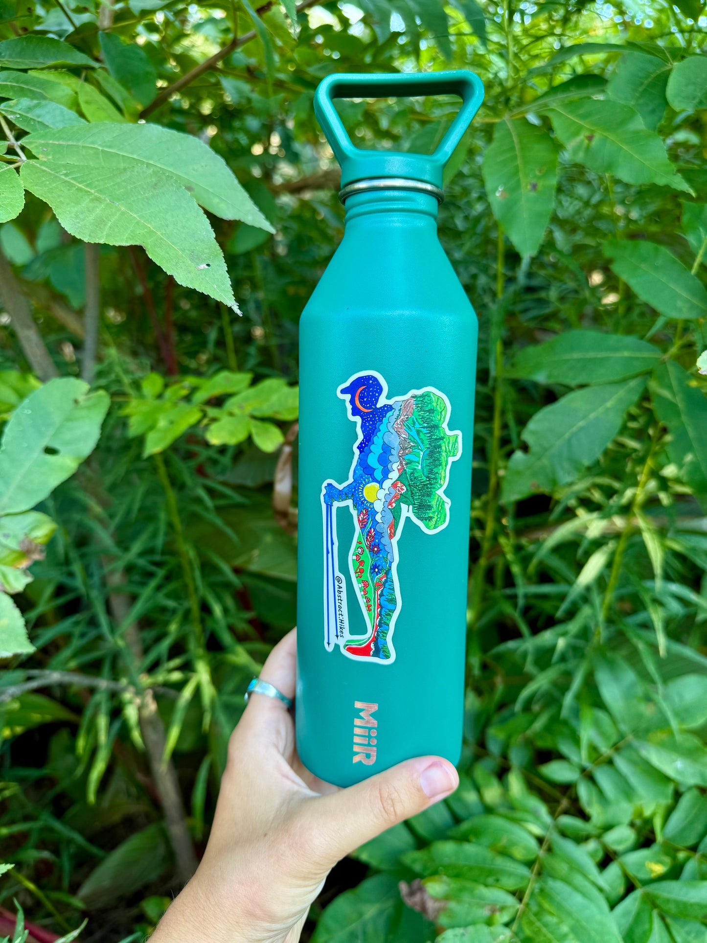 Hiking Sticker: "Washington Hiker"