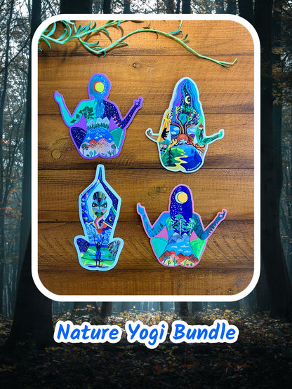 Yoga Stickers: "Nature Yogi Pack"
