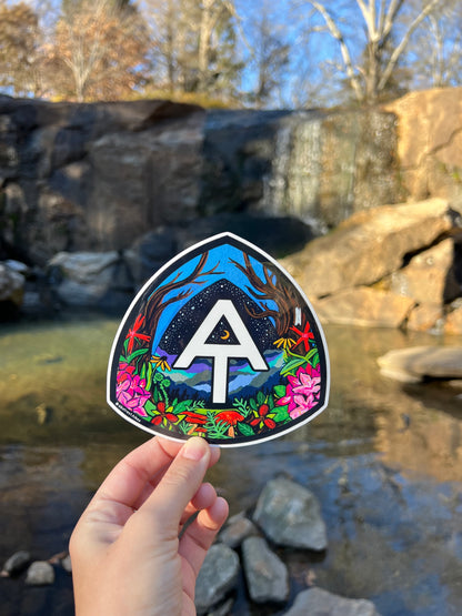 Hiking Sticker: "Appalachian Trail Logo Reimagined"