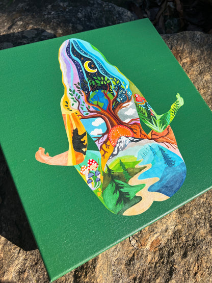 Canvas Bestsellers: "Yoga Gal" Green