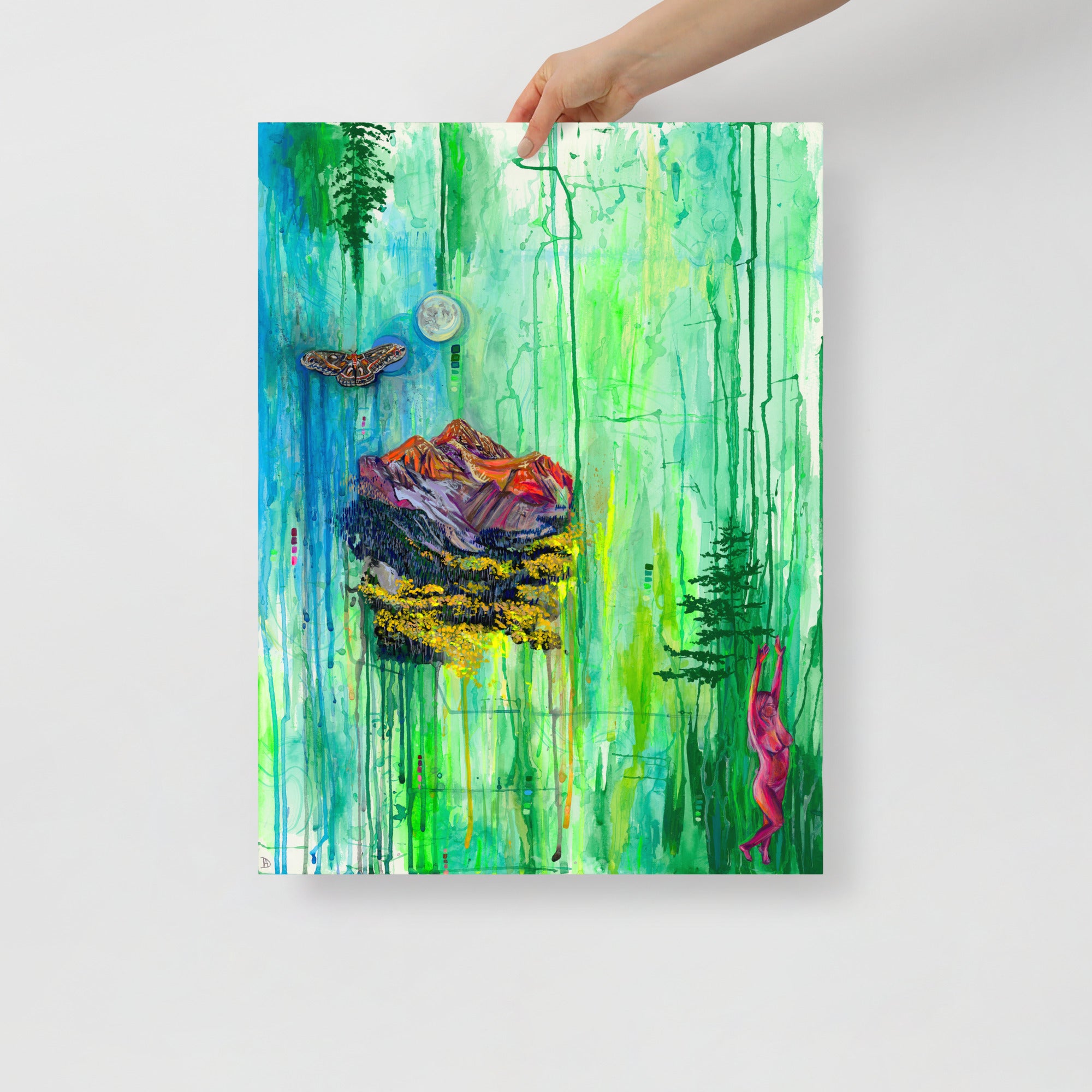 New Moon Rising Print – Abstracthikes