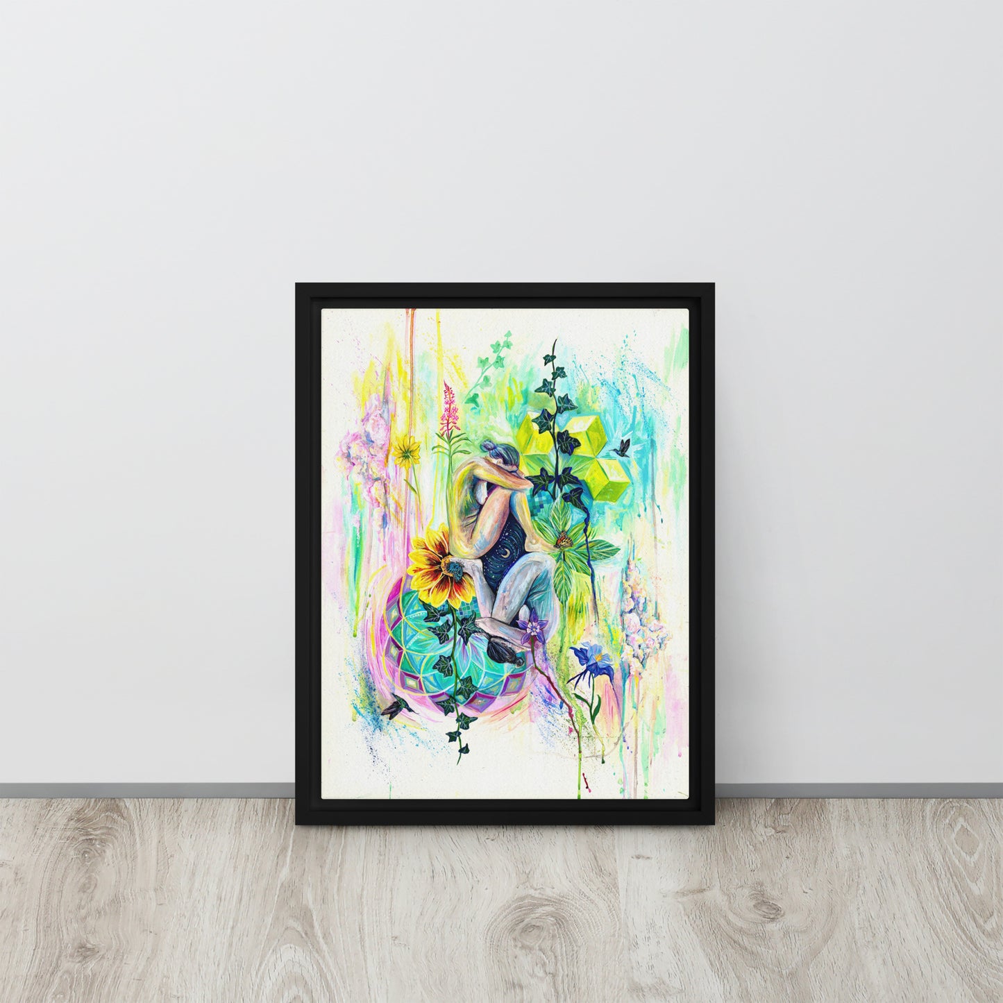 Framed Canvas Print "Let the Mystery Be"