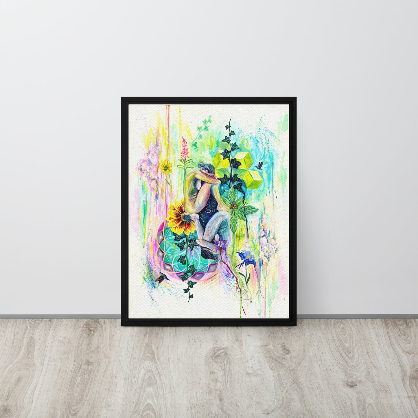 Framed Canvas Print "Let the Mystery Be"