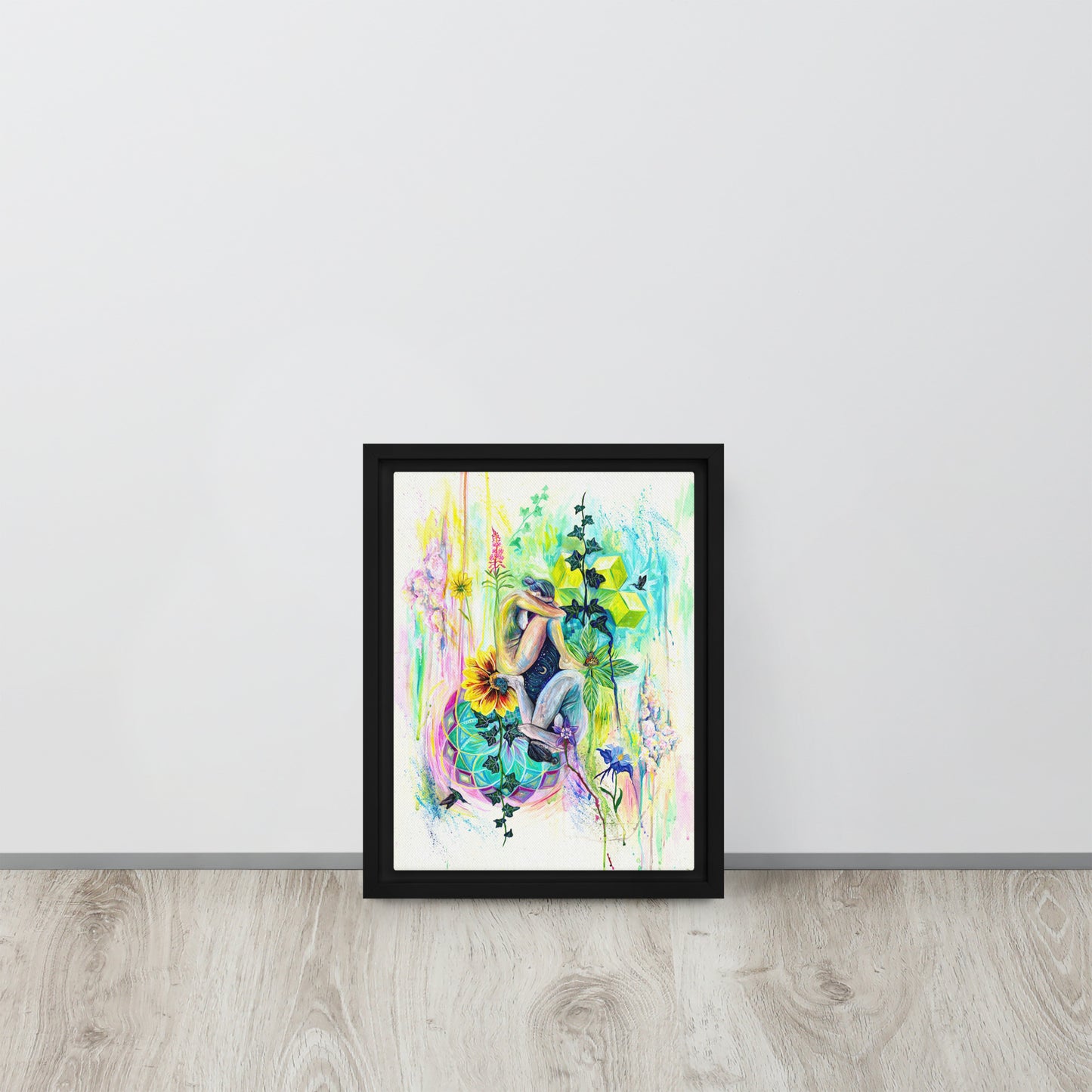 Framed Canvas Print "Let the Mystery Be"