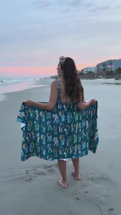 Backpacker Print Towel