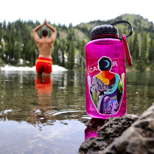 HIBRO Yoga Stickers for Water Bottle Smilings Face Sun Wall