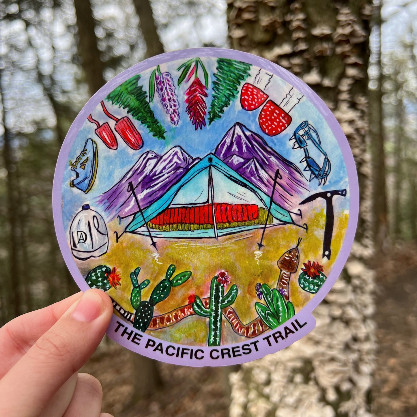 Hiking Sticker: "Ode to the Pacific Crest Trail"