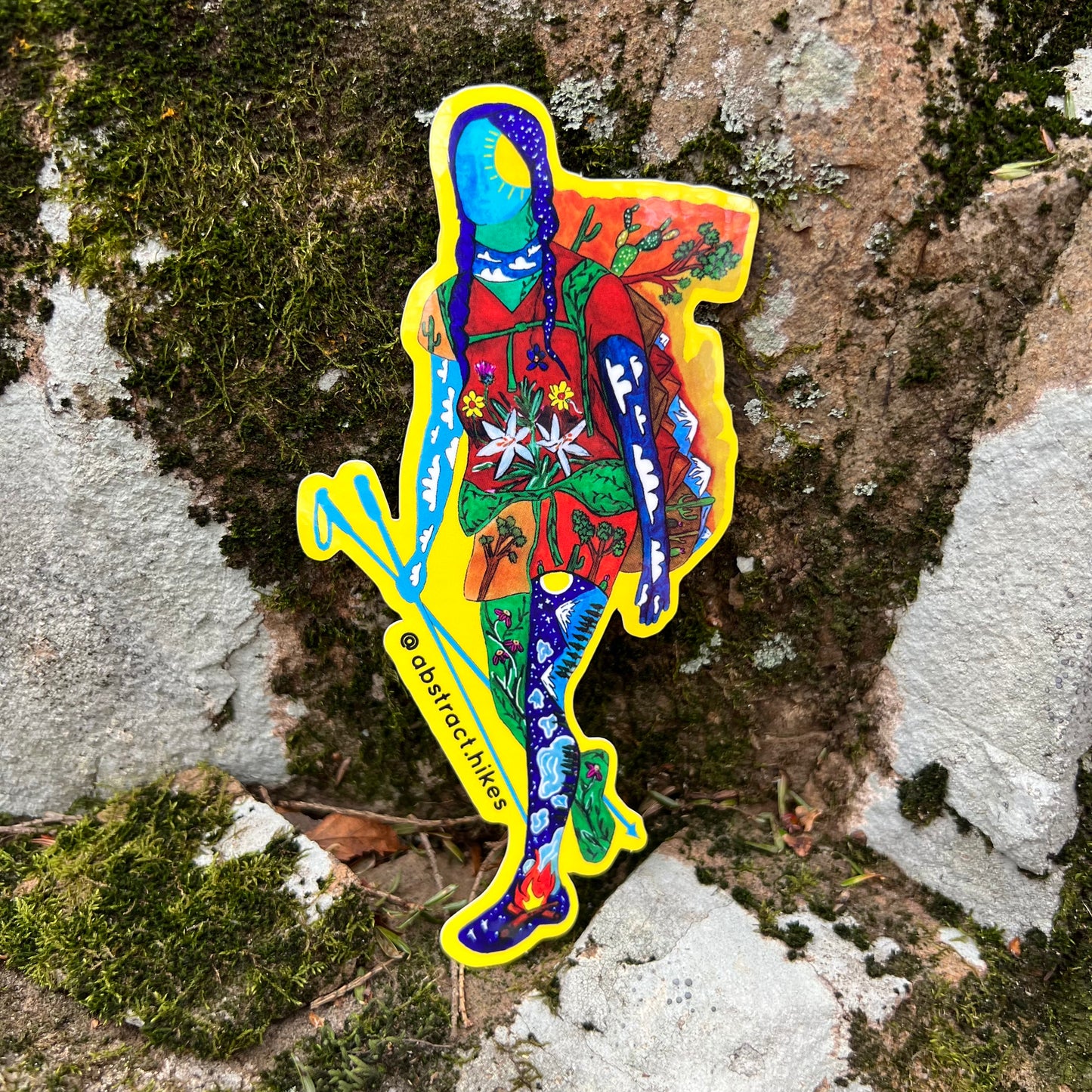 Hiking Sticker: "Desert Lily"