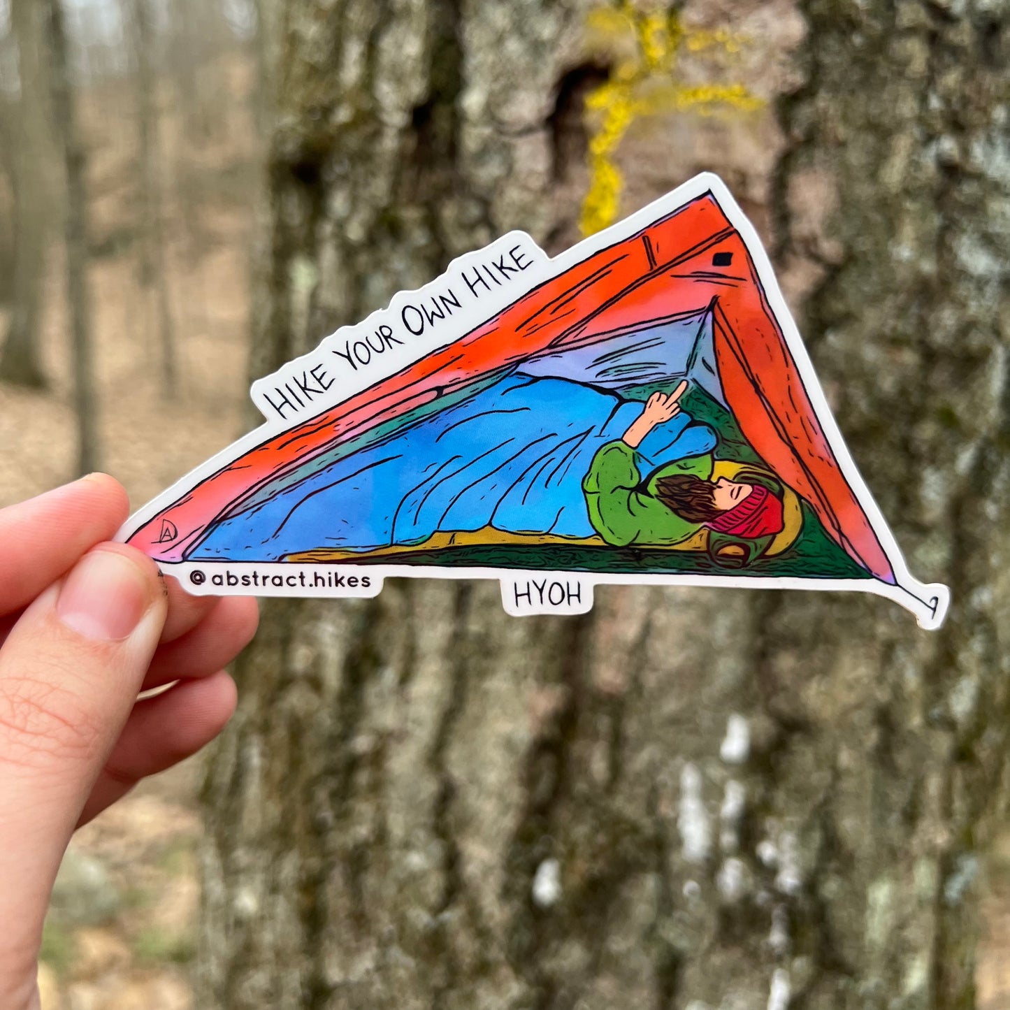Hiking Sticker: "Hike Your Own Hike"