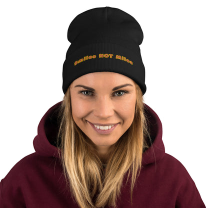 Smiles NOT Miles Embroidered Beanie