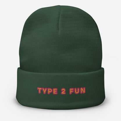Type 2 Embroidered Beanie